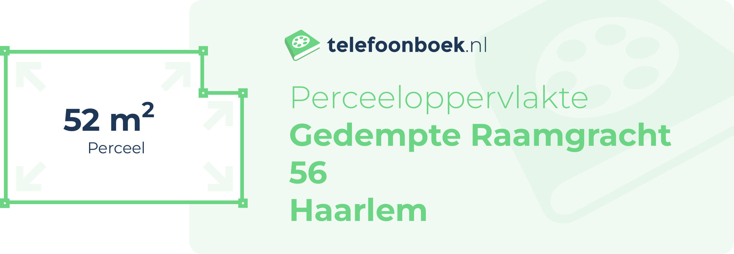 Perceeloppervlakte Gedempte Raamgracht 56 Haarlem