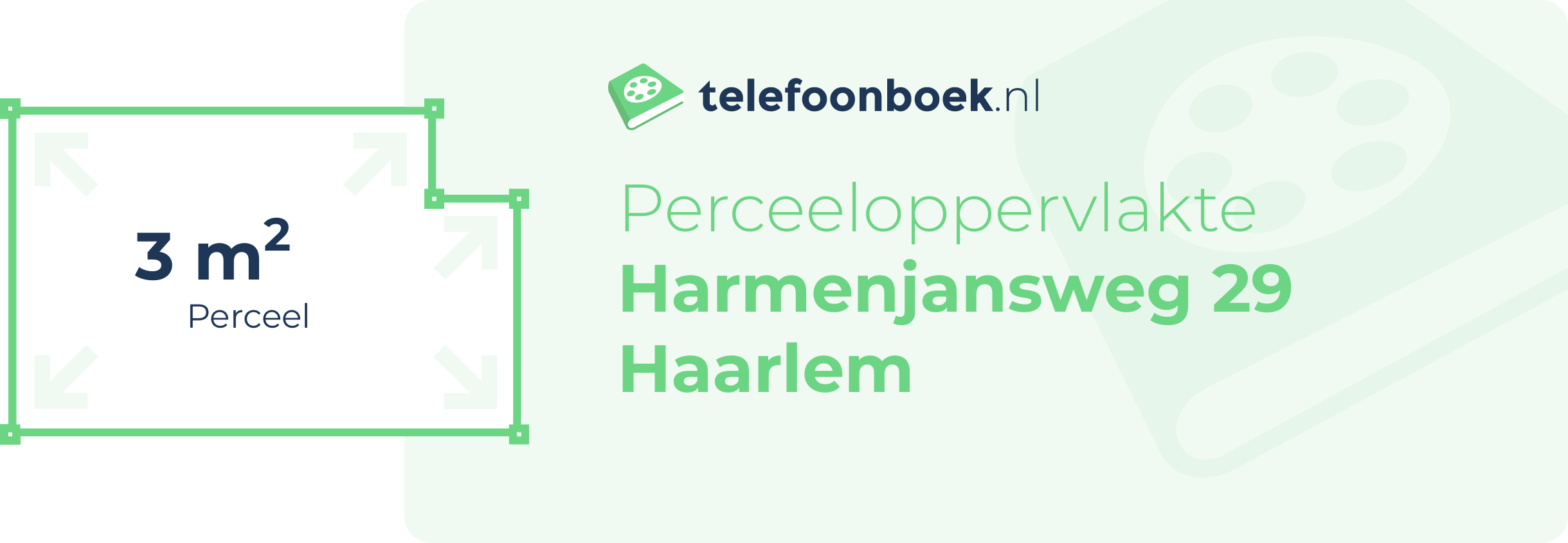 Perceeloppervlakte Harmenjansweg 29 Haarlem