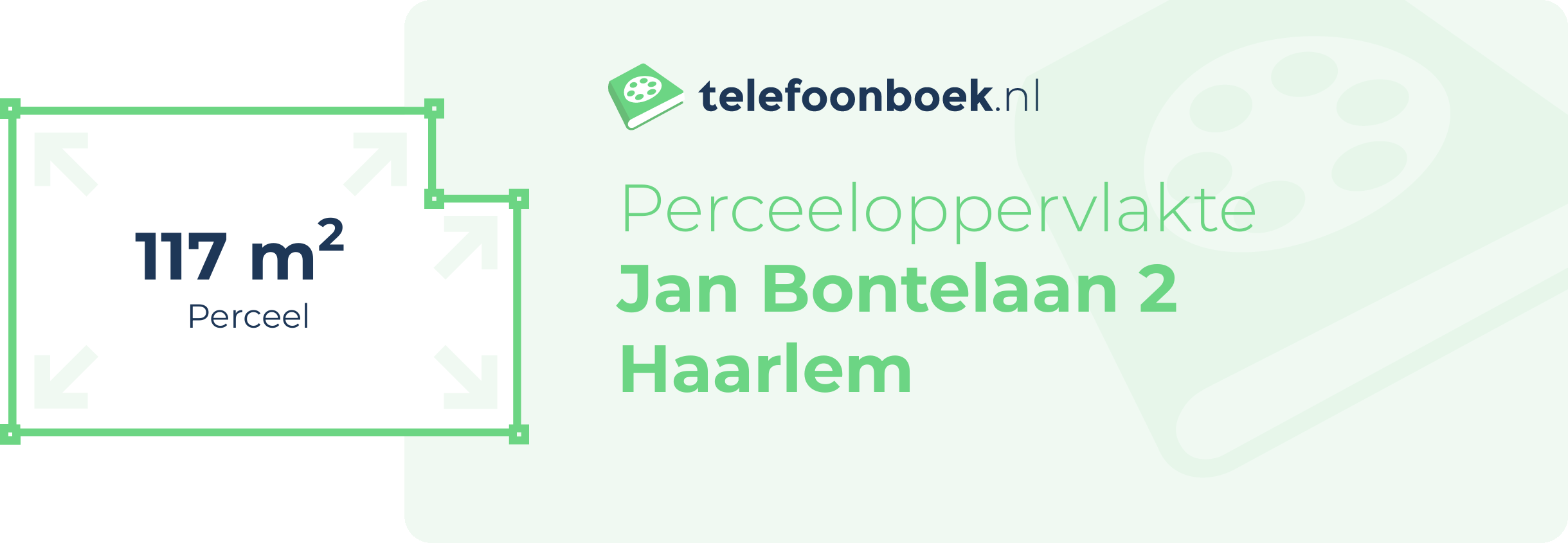Perceeloppervlakte Jan Bontelaan 2 Haarlem