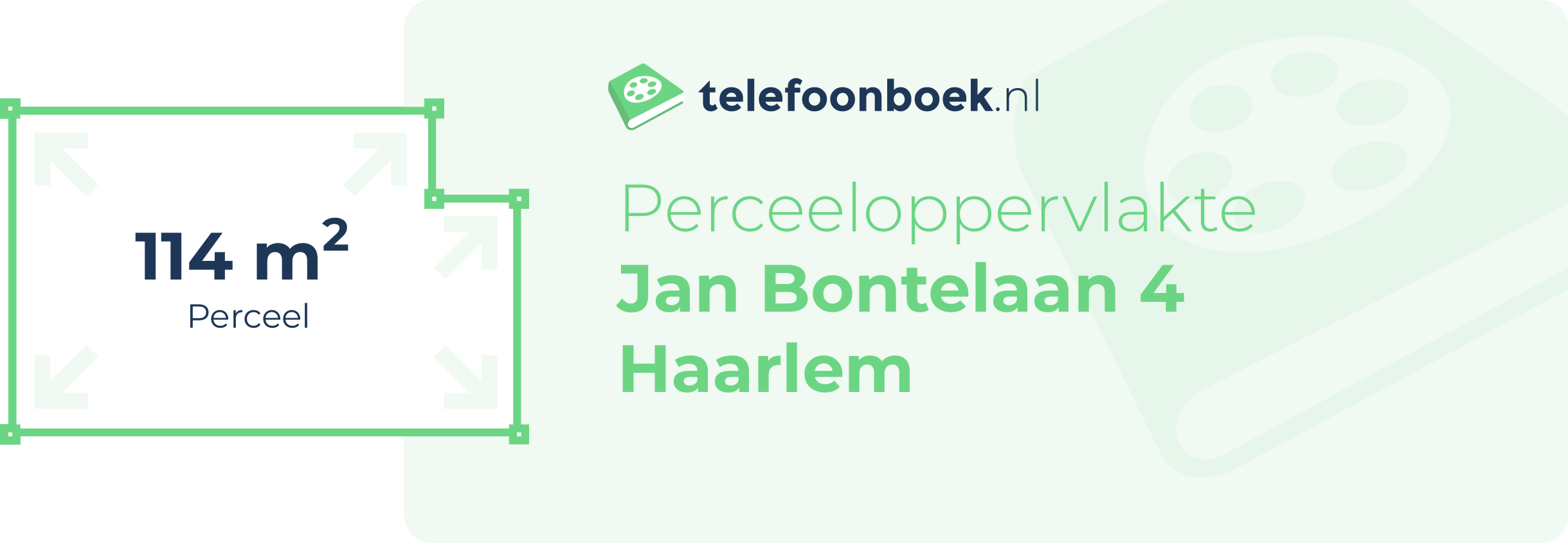 Perceeloppervlakte Jan Bontelaan 4 Haarlem