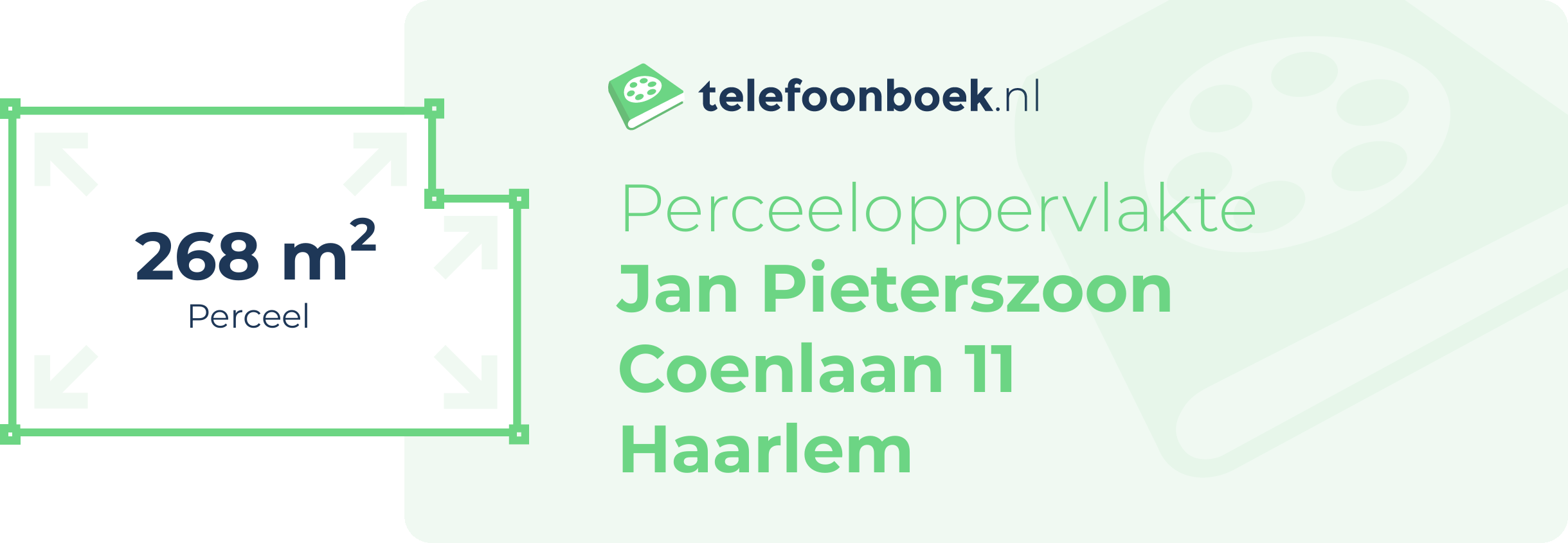 Perceeloppervlakte Jan Pieterszoon Coenlaan 11 Haarlem
