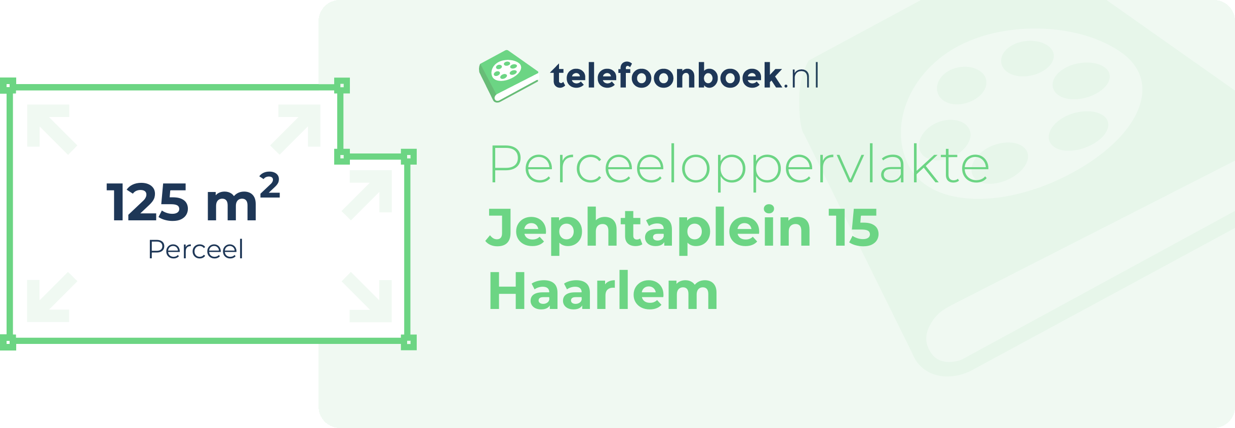 Perceeloppervlakte Jephtaplein 15 Haarlem