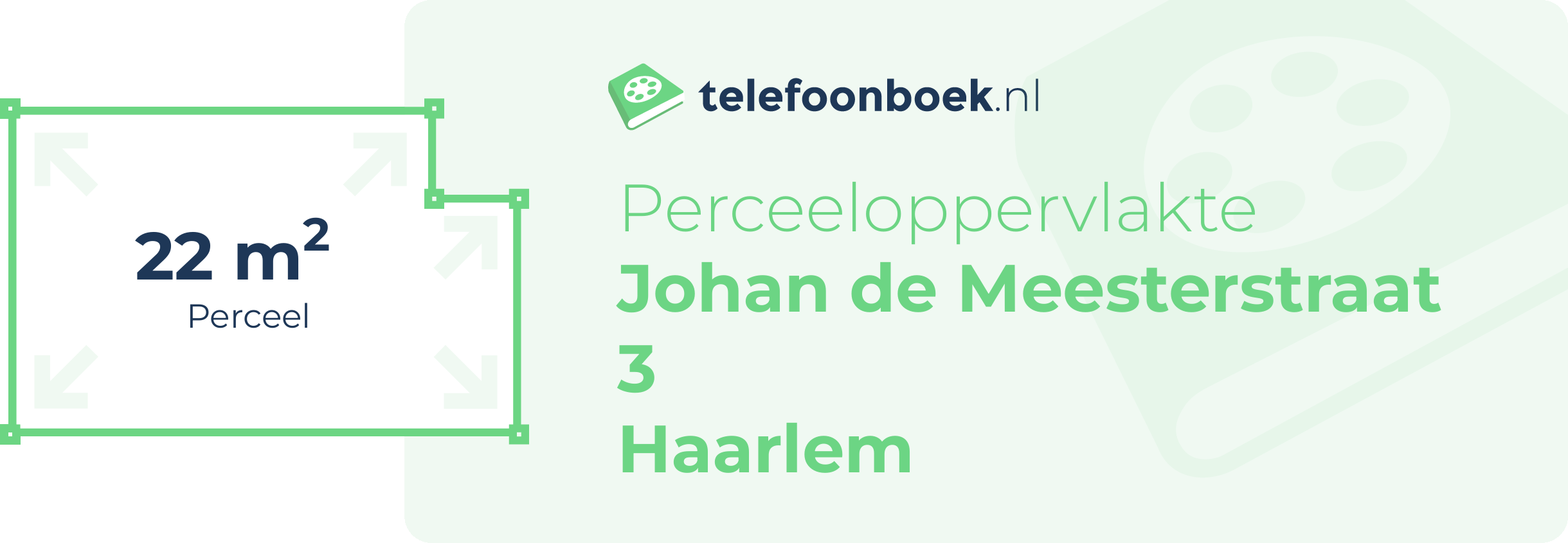 Perceeloppervlakte Johan De Meesterstraat 3 Haarlem