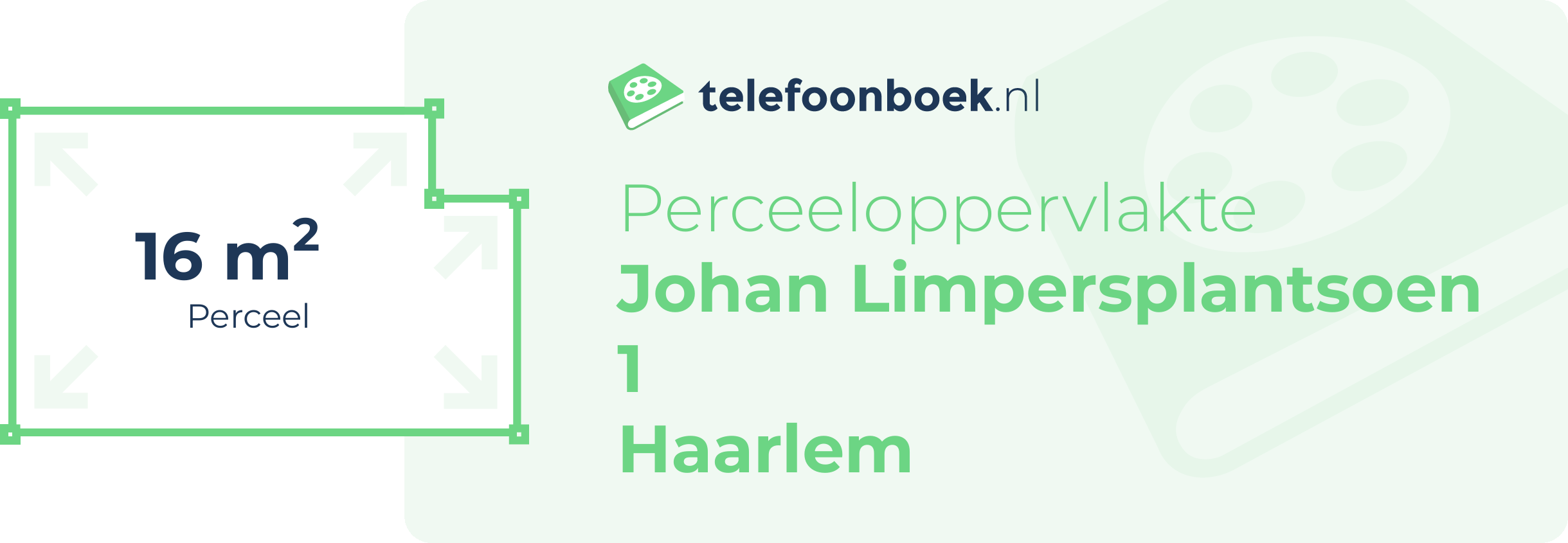 Perceeloppervlakte Johan Limpersplantsoen 1 Haarlem
