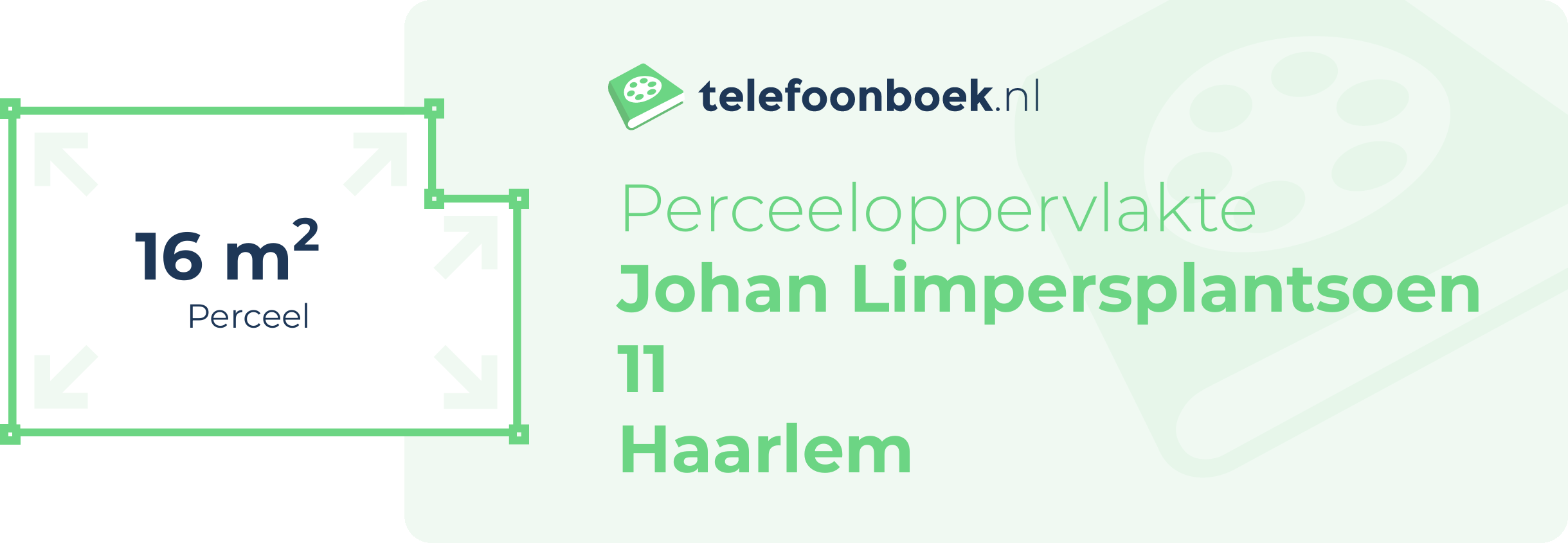 Perceeloppervlakte Johan Limpersplantsoen 11 Haarlem