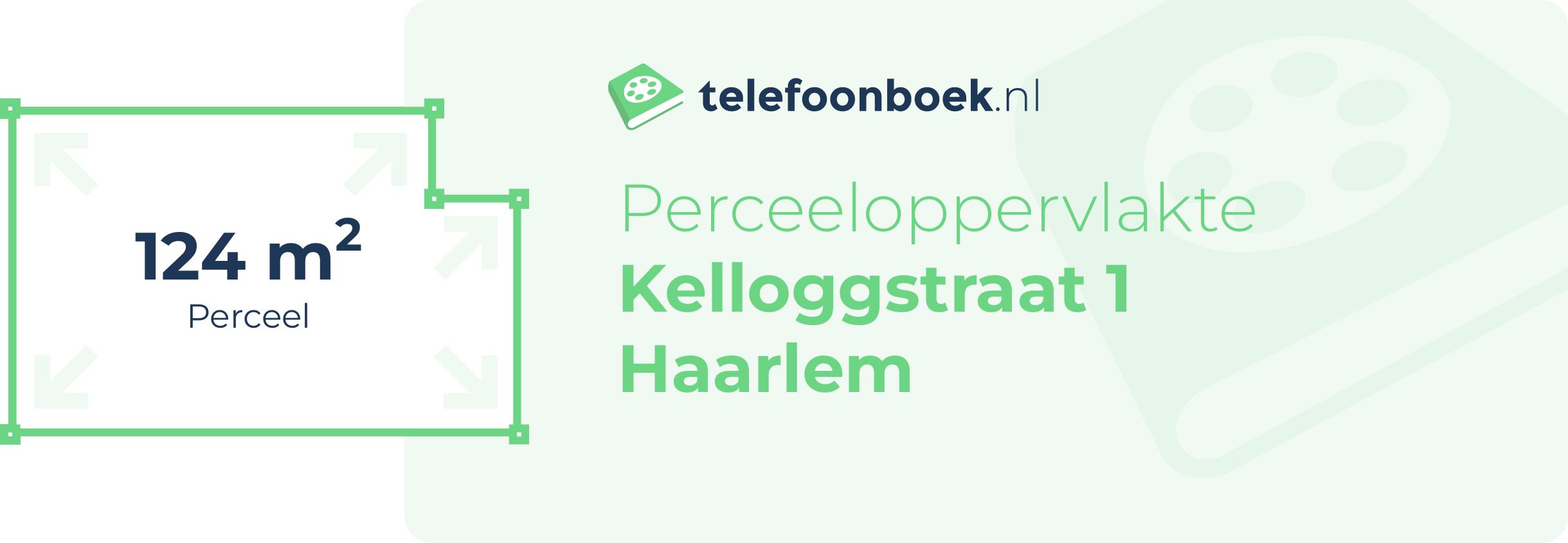 Perceeloppervlakte Kelloggstraat 1 Haarlem