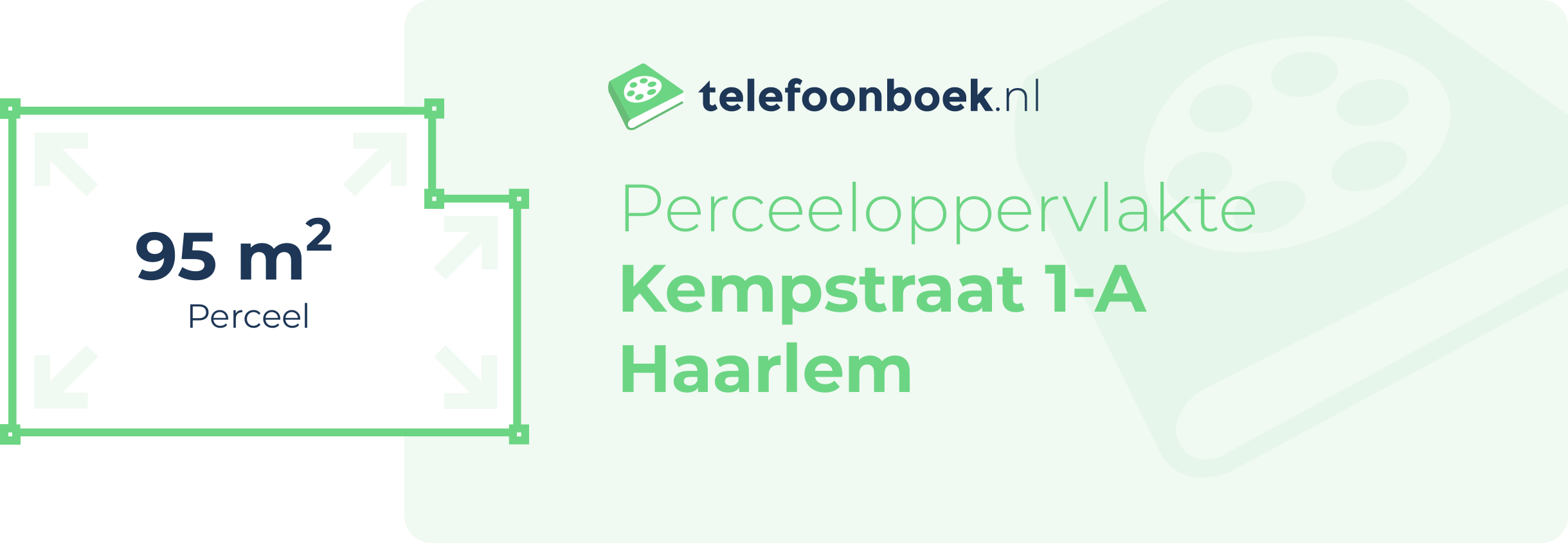 Perceeloppervlakte Kempstraat 1-A Haarlem