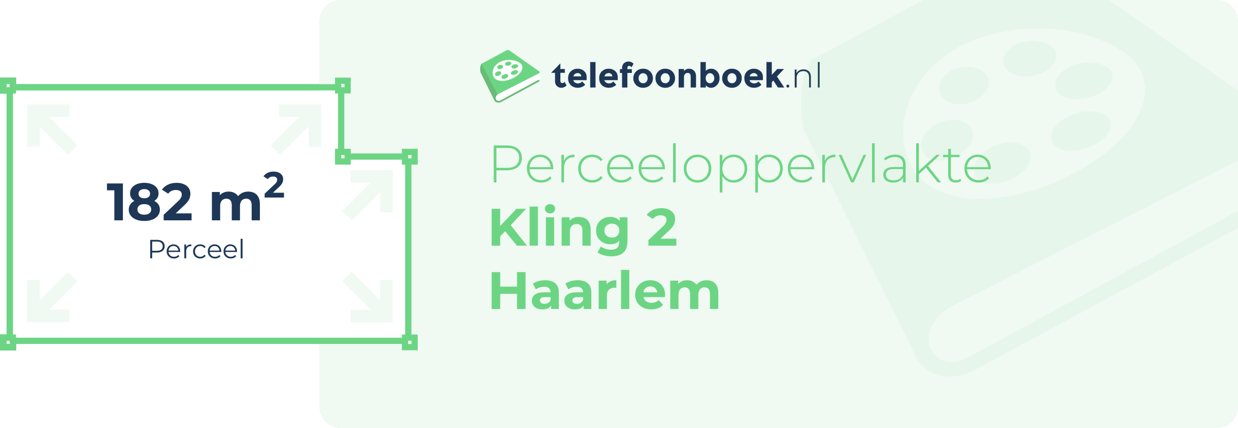 Perceeloppervlakte Kling 2 Haarlem