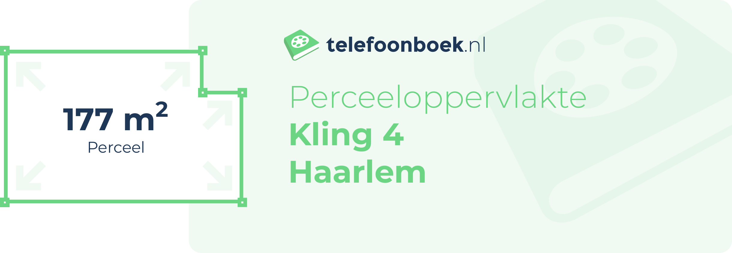 Perceeloppervlakte Kling 4 Haarlem