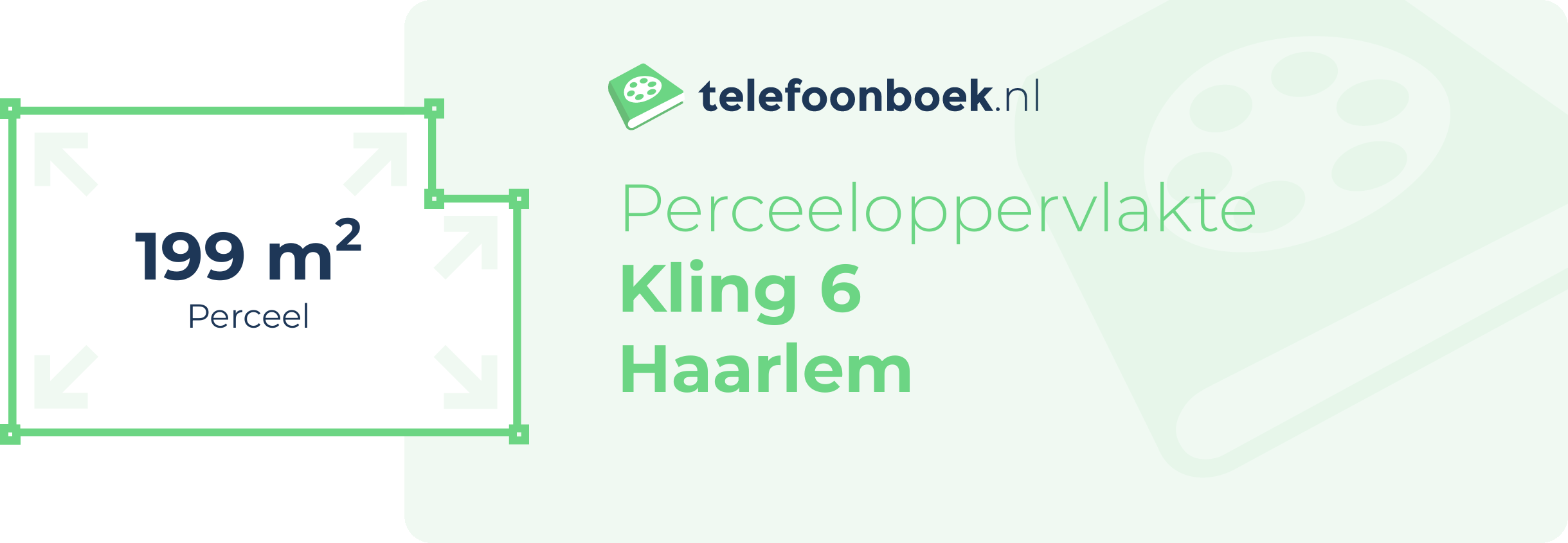 Perceeloppervlakte Kling 6 Haarlem