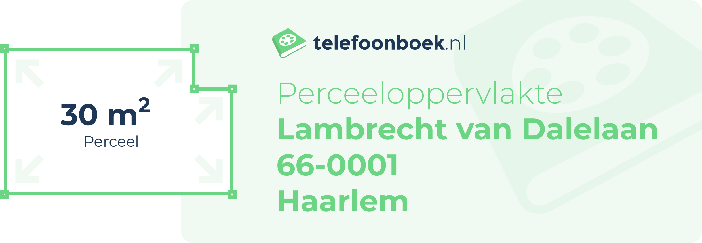 Perceeloppervlakte Lambrecht Van Dalelaan 66-0001 Haarlem
