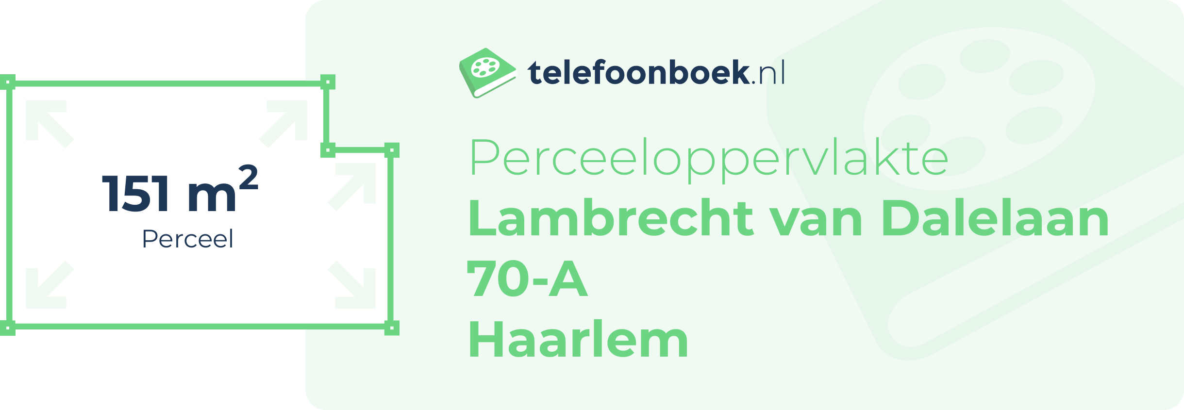 Perceeloppervlakte Lambrecht Van Dalelaan 70-A Haarlem