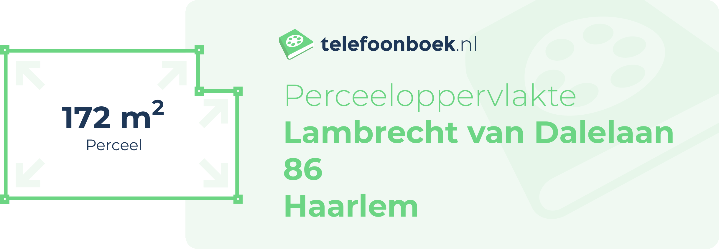 Perceeloppervlakte Lambrecht Van Dalelaan 86 Haarlem