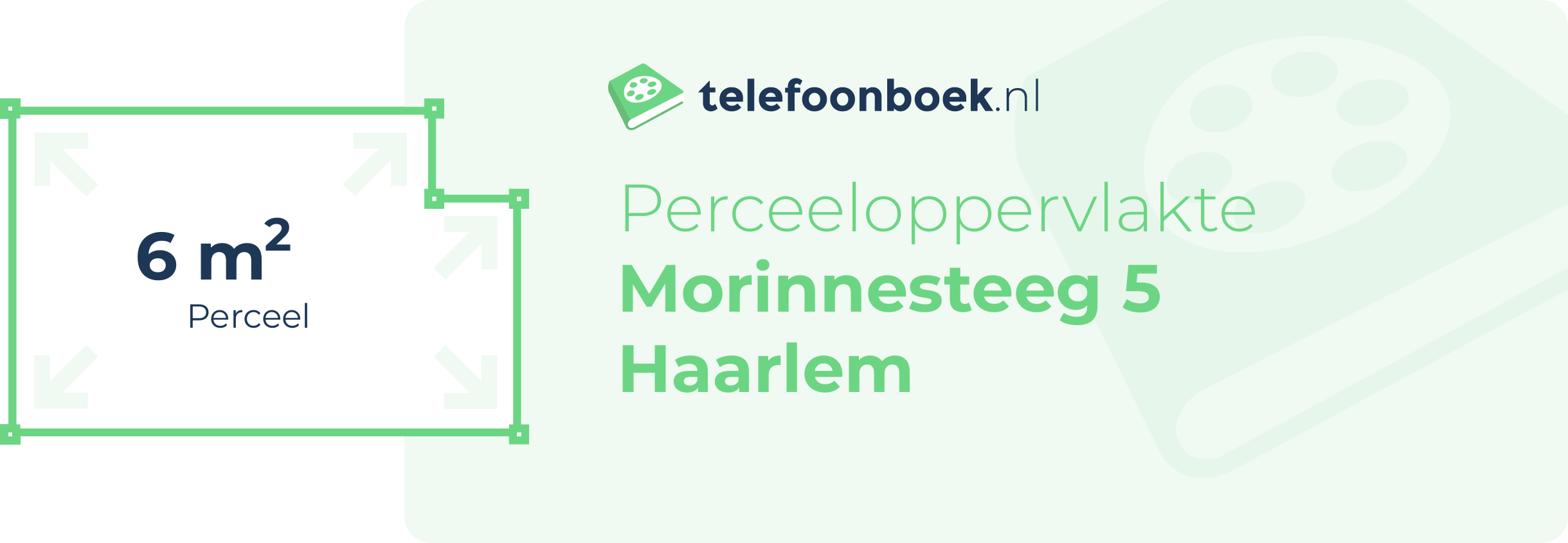 Perceeloppervlakte Morinnesteeg 5 Haarlem
