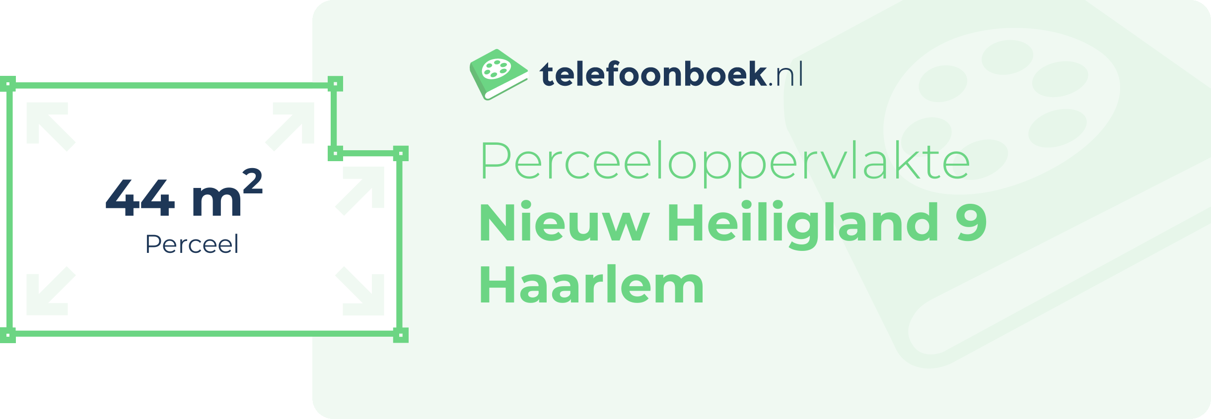 Perceeloppervlakte Nieuw Heiligland 9 Haarlem
