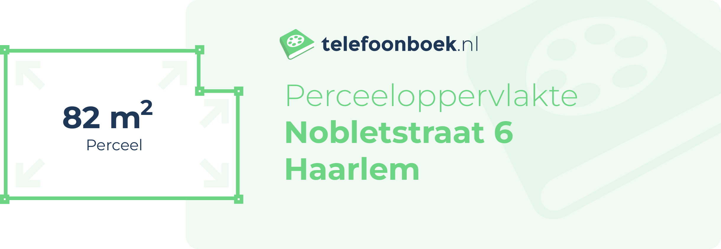 Perceeloppervlakte Nobletstraat 6 Haarlem