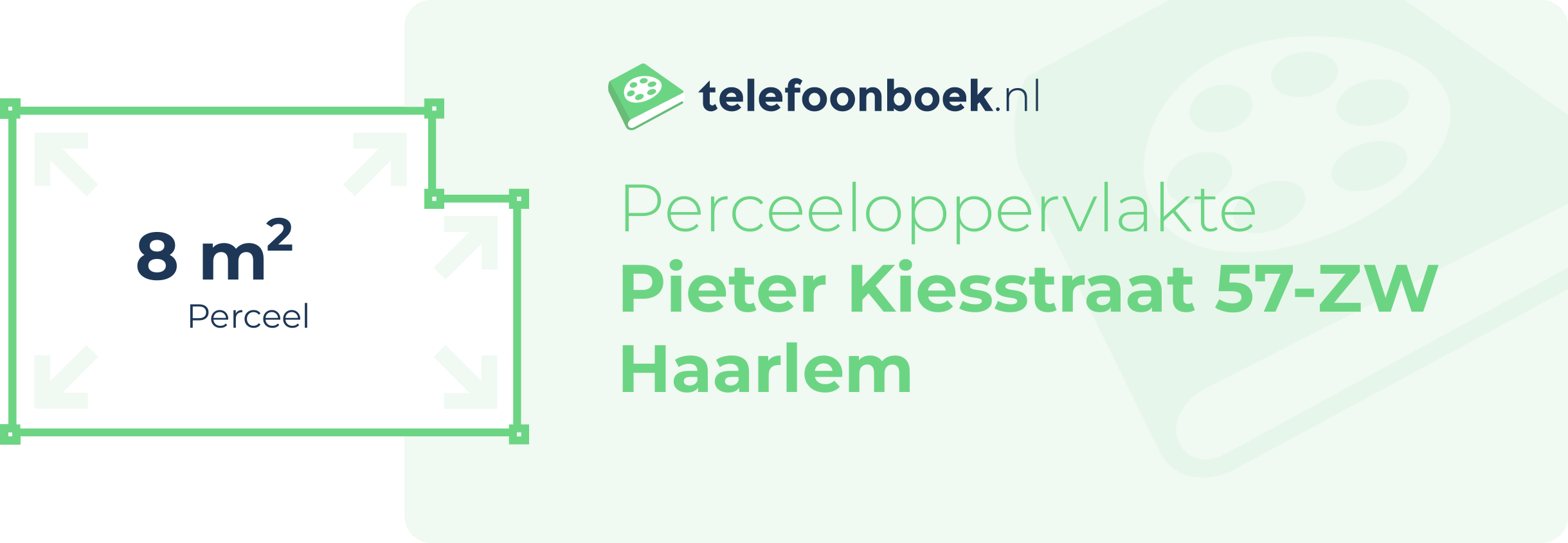 Perceeloppervlakte Pieter Kiesstraat 57-ZW Haarlem