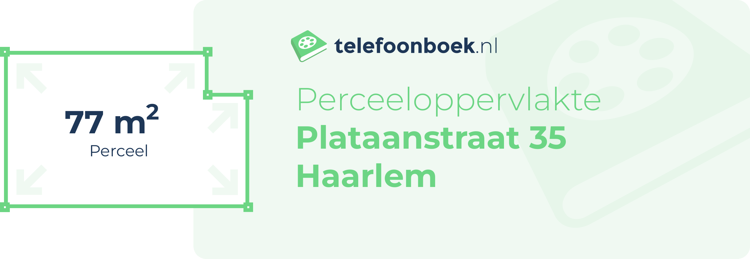 Perceeloppervlakte Plataanstraat 35 Haarlem