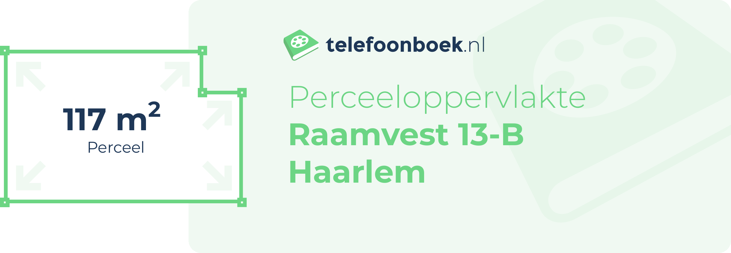 Perceeloppervlakte Raamvest 13-B Haarlem