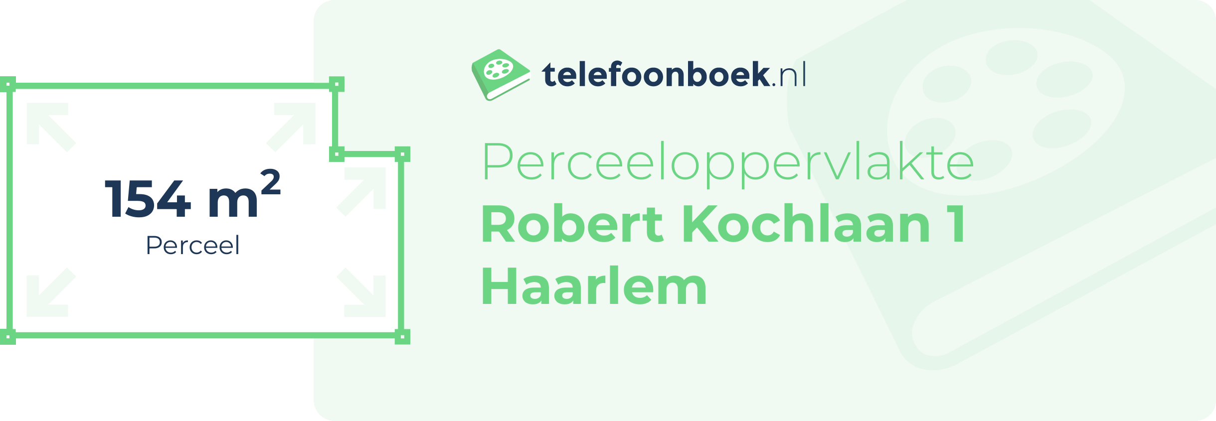 Perceeloppervlakte Robert Kochlaan 1 Haarlem