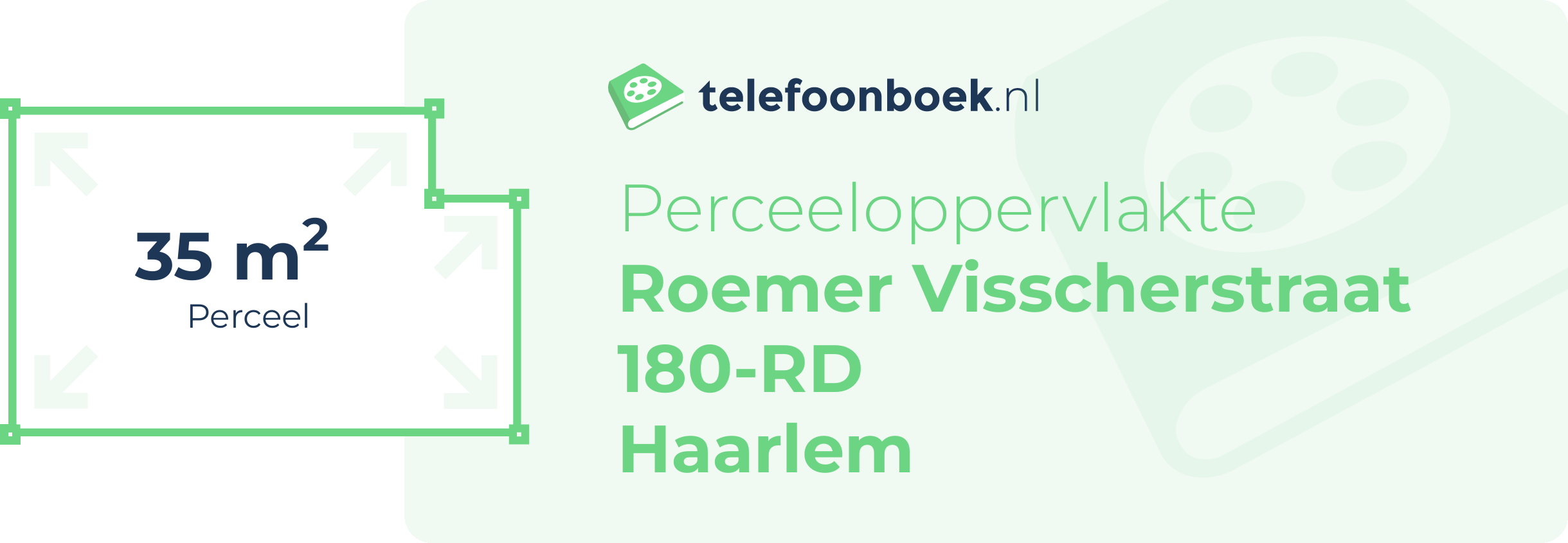 Perceeloppervlakte Roemer Visscherstraat 180-RD Haarlem