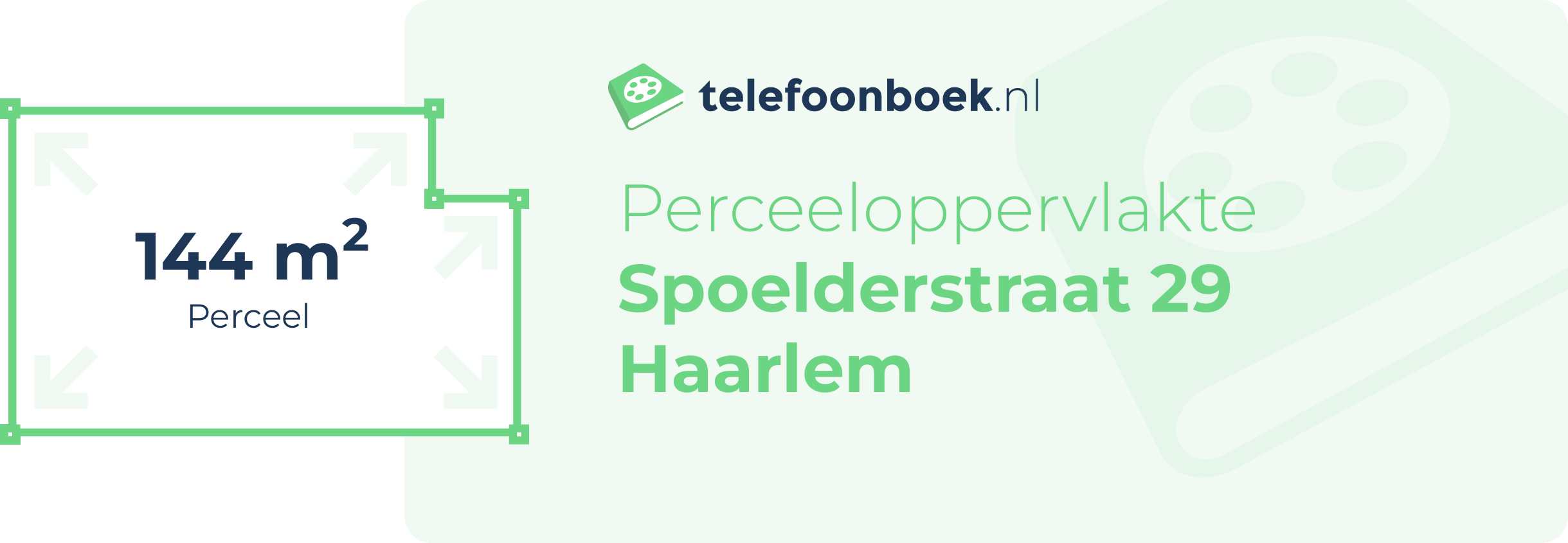 Perceeloppervlakte Spoelderstraat 29 Haarlem