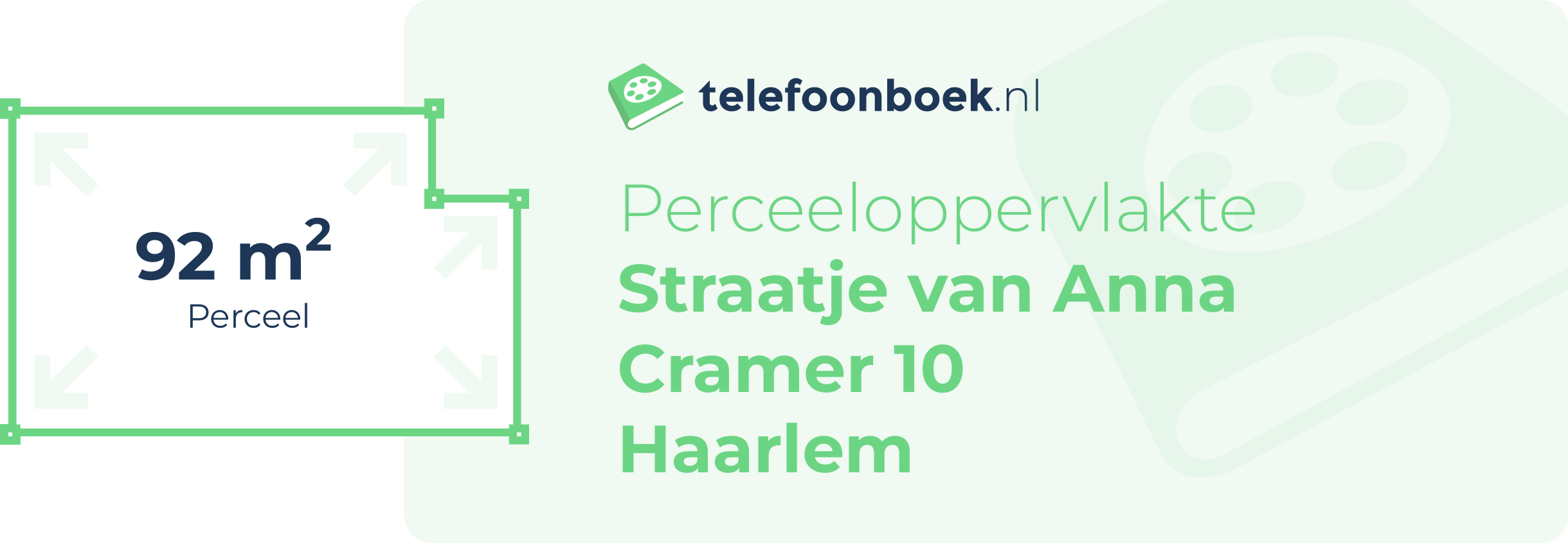 Perceeloppervlakte Straatje Van Anna Cramer 10 Haarlem