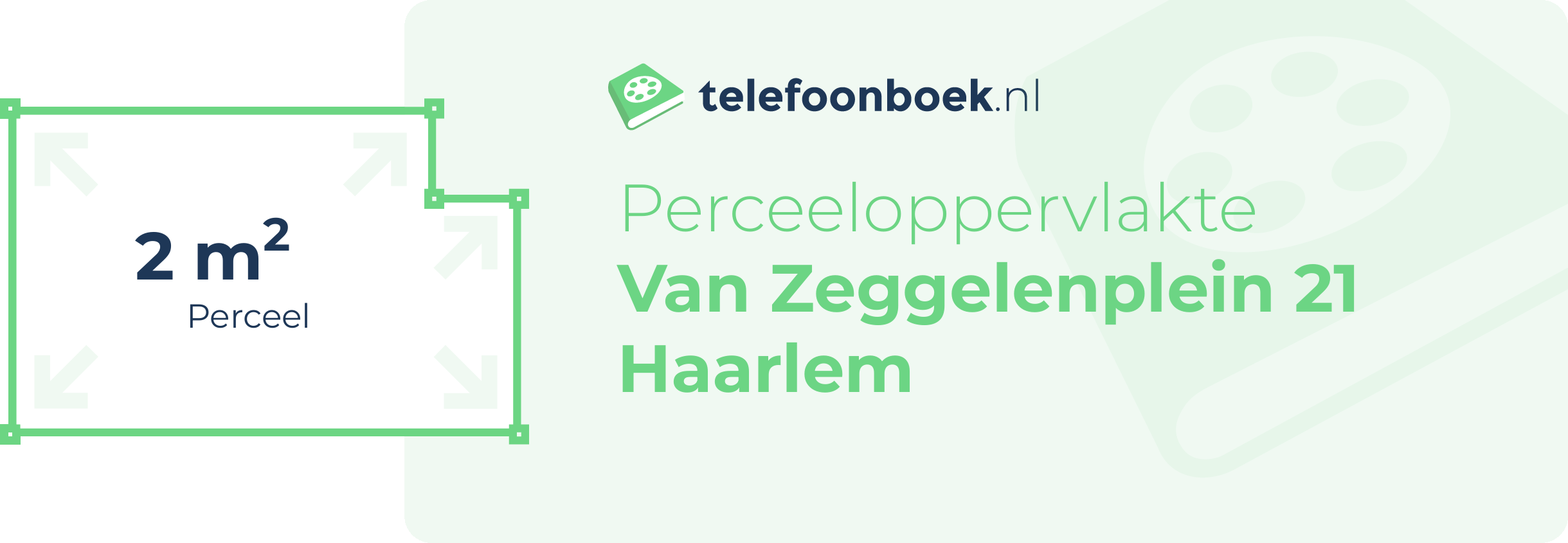 Perceeloppervlakte Van Zeggelenplein 21 Haarlem