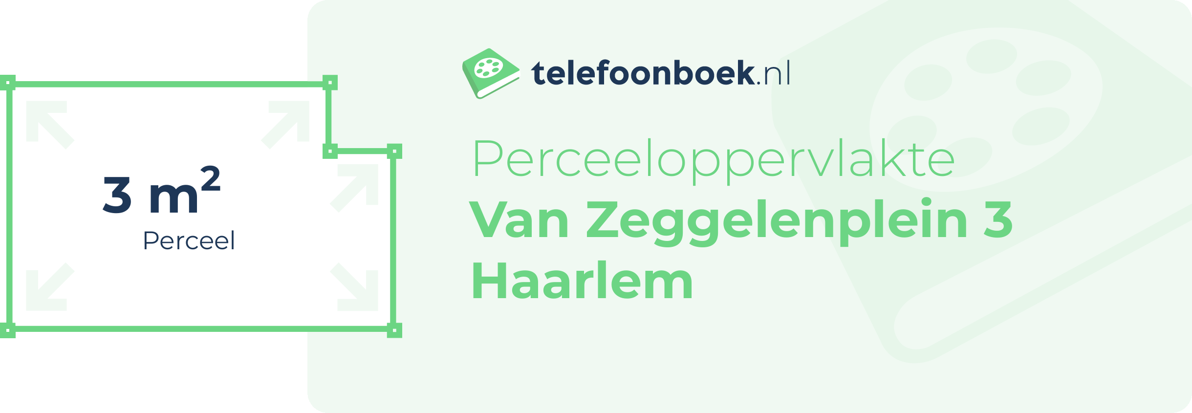 Perceeloppervlakte Van Zeggelenplein 3 Haarlem
