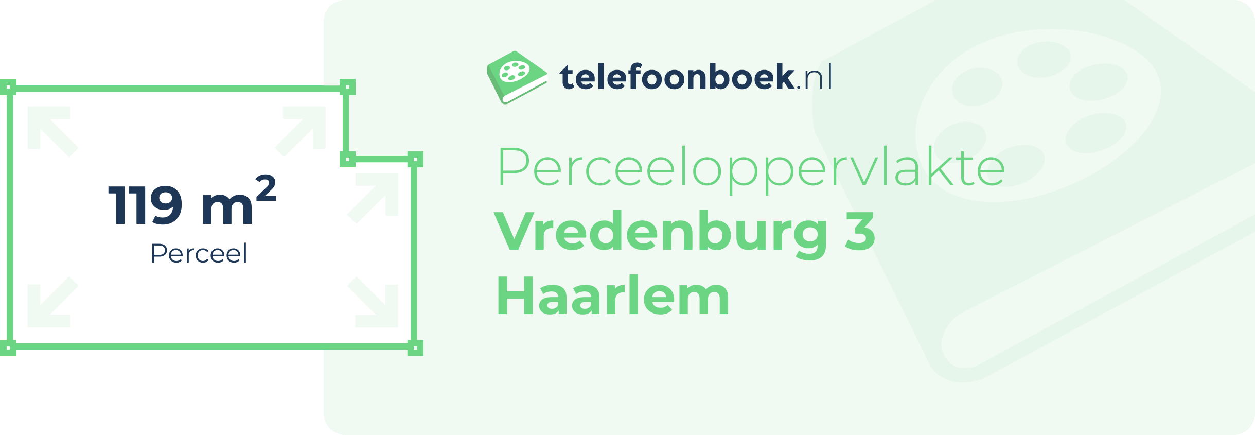 Perceeloppervlakte Vredenburg 3 Haarlem
