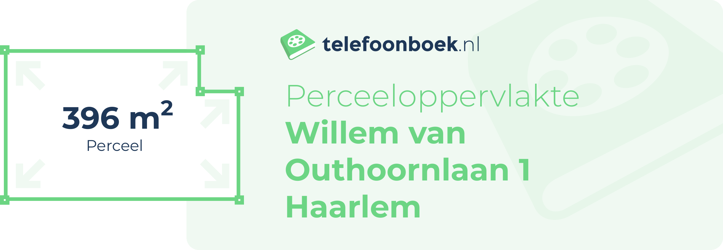 Perceeloppervlakte Willem Van Outhoornlaan 1 Haarlem