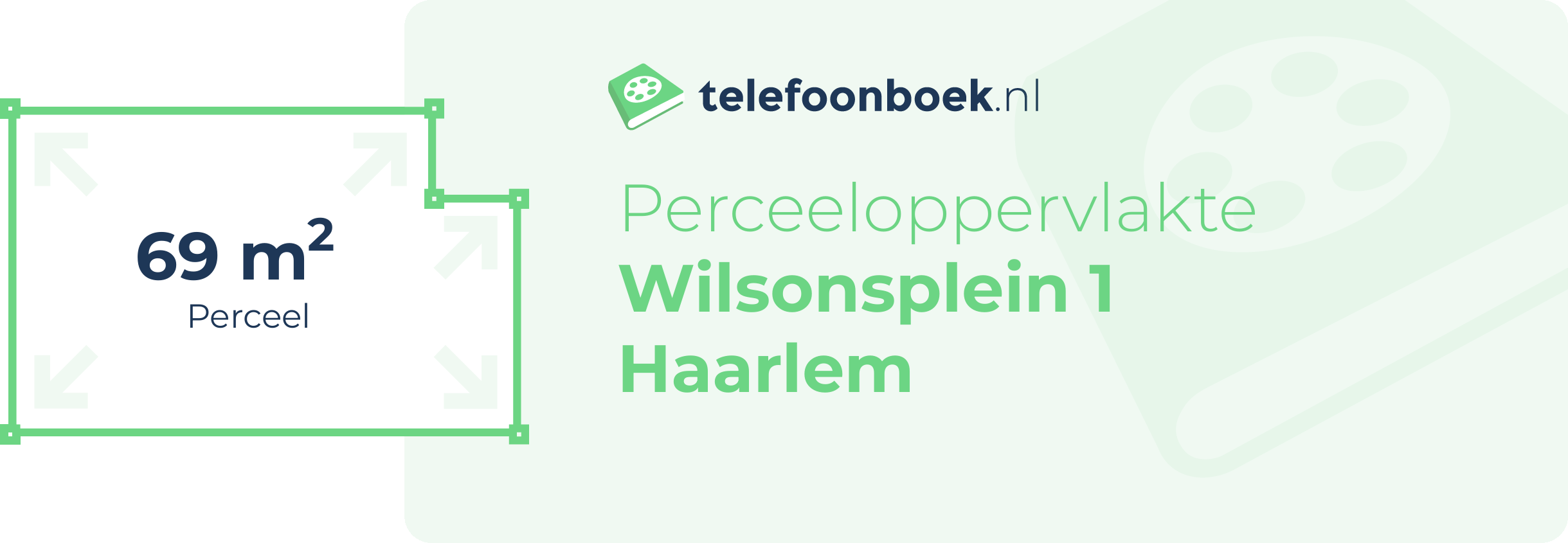 Perceeloppervlakte Wilsonsplein 1 Haarlem