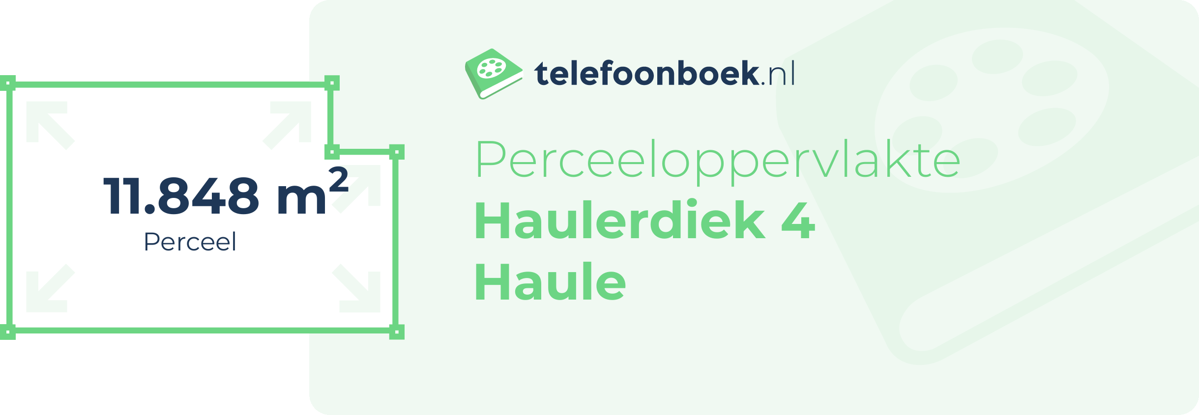 Perceeloppervlakte Haulerdiek 4 Haule