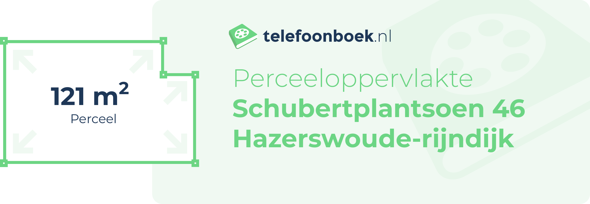 Perceeloppervlakte Schubertplantsoen 46 Hazerswoude-Rijndijk