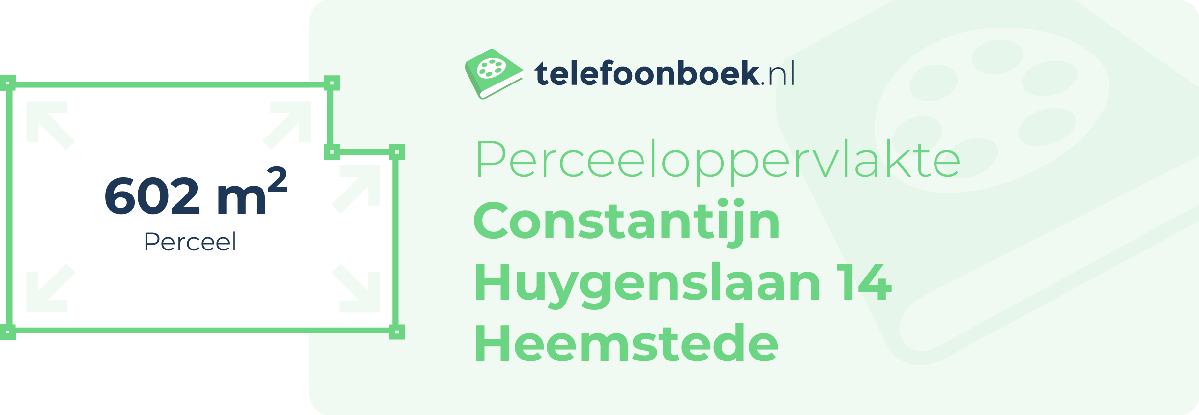 Perceeloppervlakte Constantijn Huygenslaan 14 Heemstede