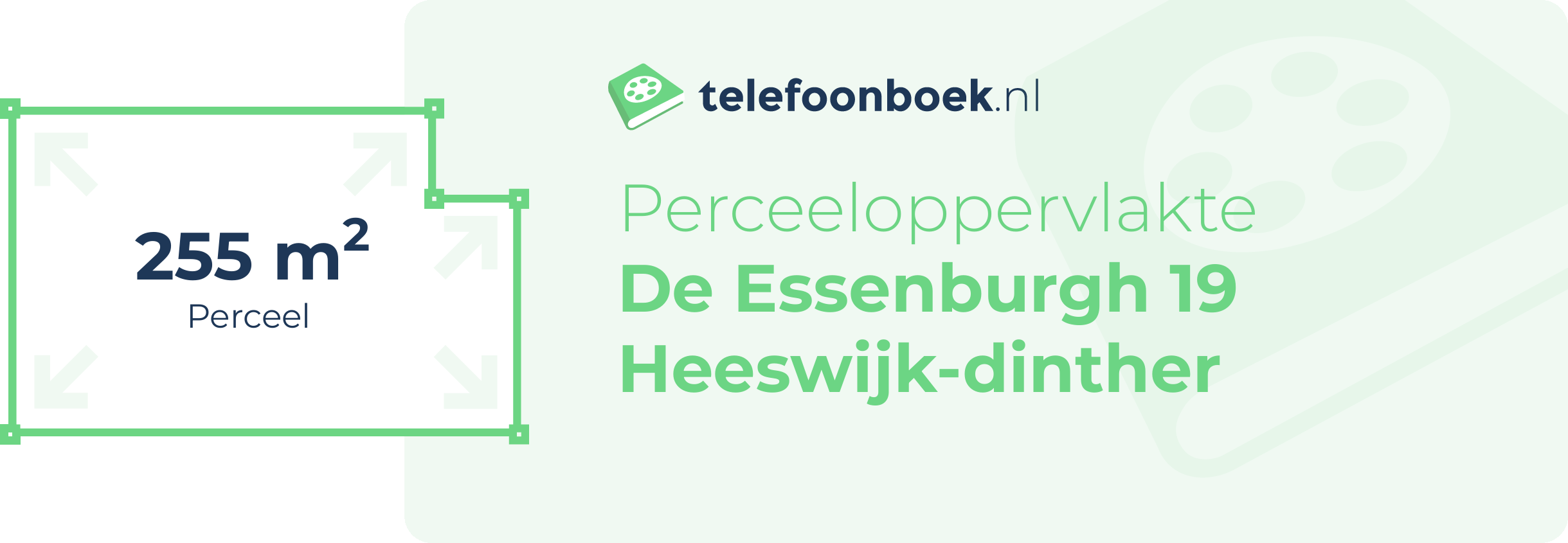 Perceeloppervlakte De Essenburgh 19 Heeswijk-Dinther