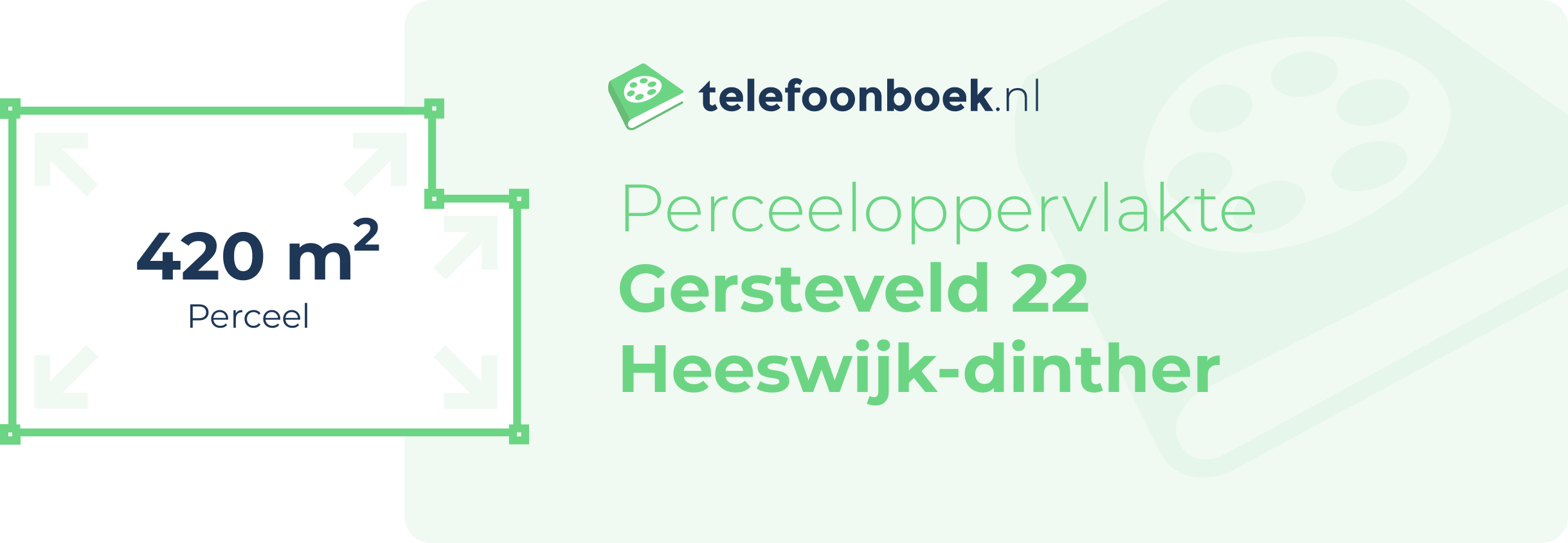 Perceeloppervlakte Gersteveld 22 Heeswijk-Dinther