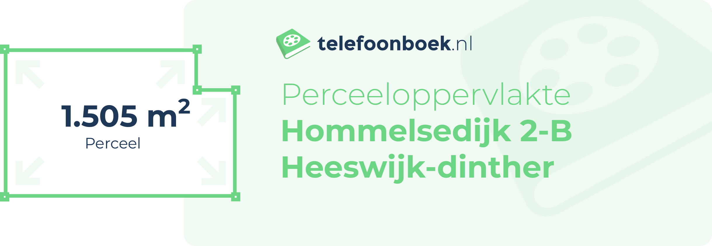 Perceeloppervlakte Hommelsedijk 2-B Heeswijk-Dinther