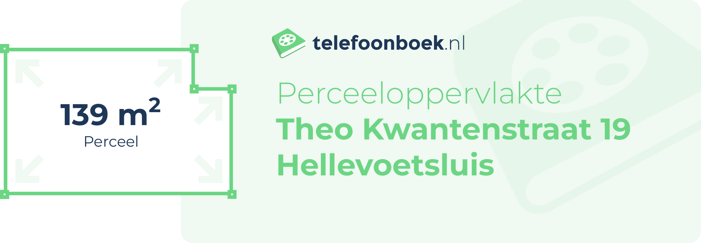 Perceeloppervlakte Theo Kwantenstraat 19 Hellevoetsluis