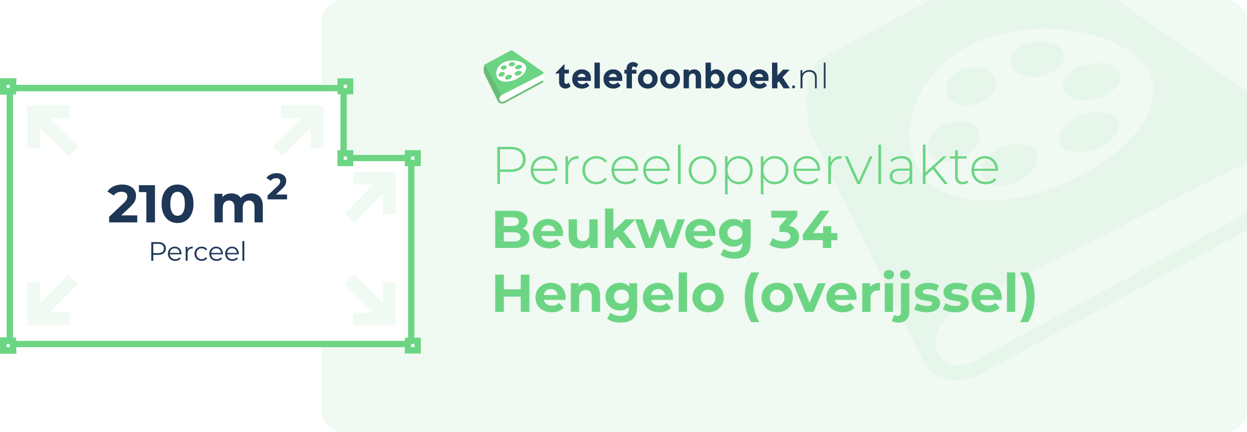 Perceeloppervlakte Beukweg 34 Hengelo (Overijssel)