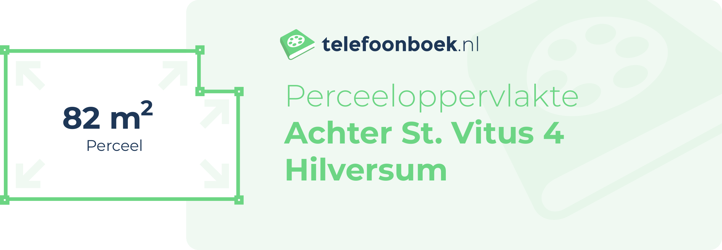 Perceeloppervlakte Achter St. Vitus 4 Hilversum