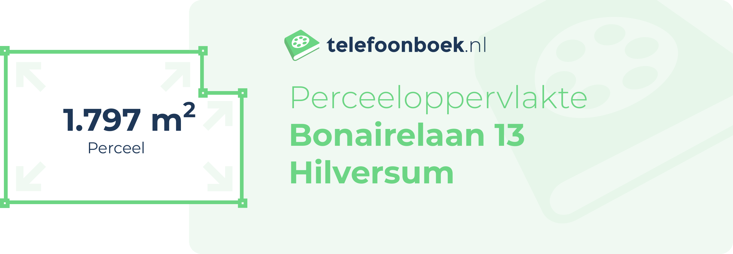 Perceeloppervlakte Bonairelaan 13 Hilversum