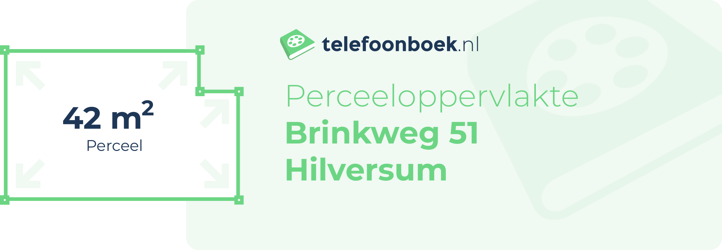 Perceeloppervlakte Brinkweg 51 Hilversum