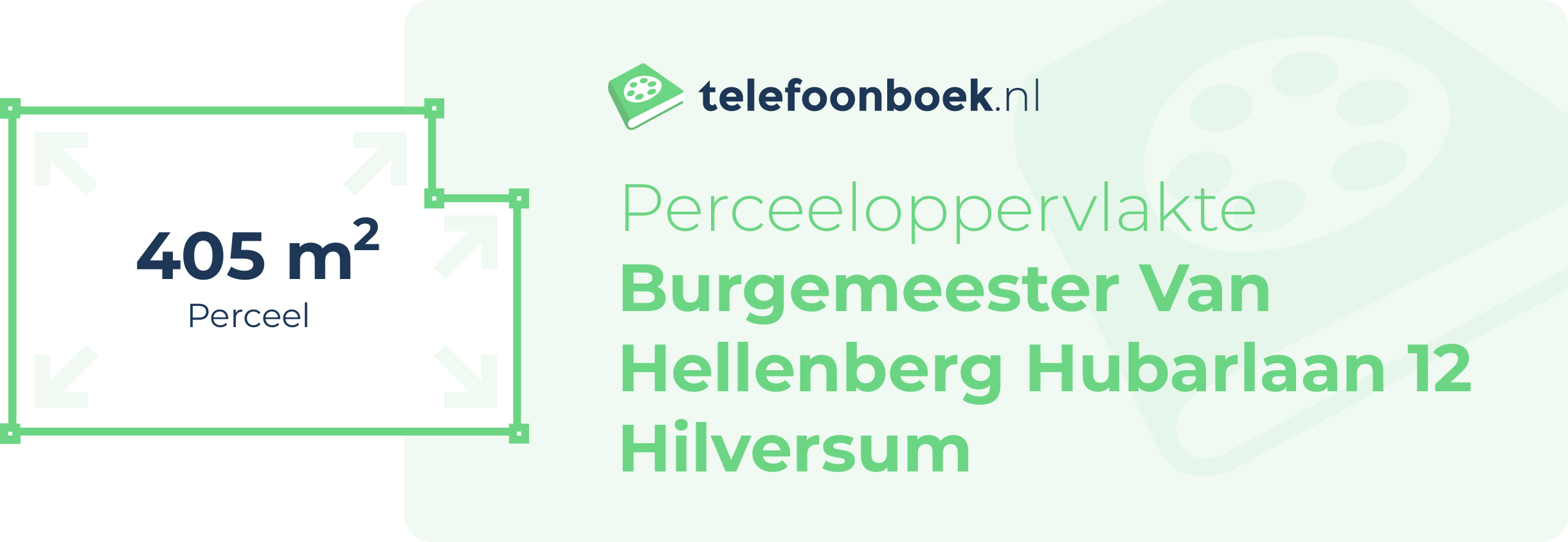 Perceeloppervlakte Burgemeester Van Hellenberg Hubarlaan 12 Hilversum