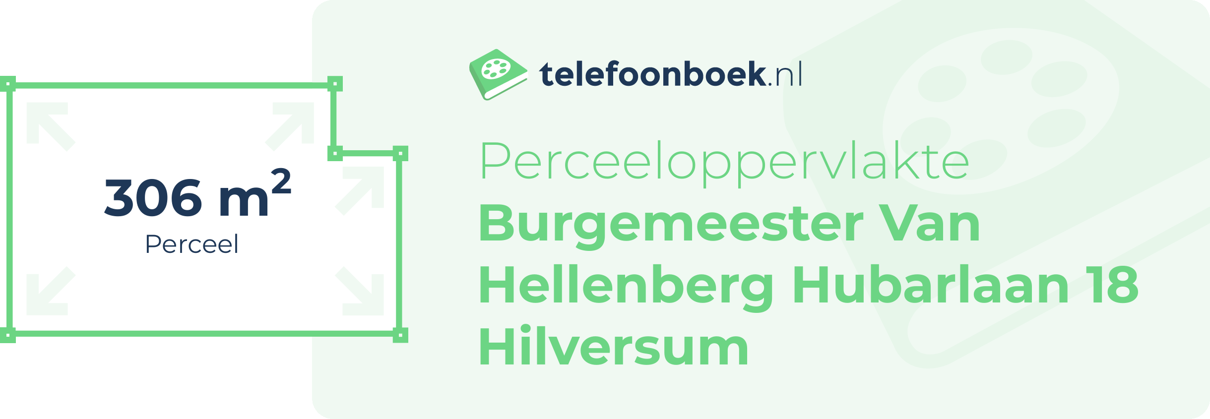 Perceeloppervlakte Burgemeester Van Hellenberg Hubarlaan 18 Hilversum