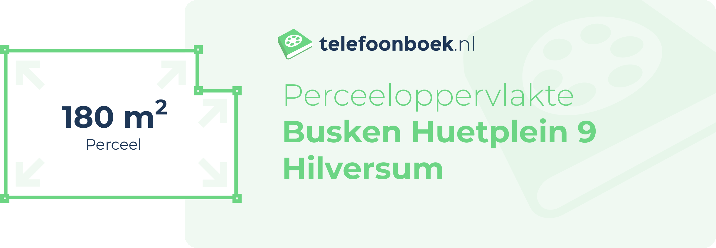 Perceeloppervlakte Busken Huetplein 9 Hilversum