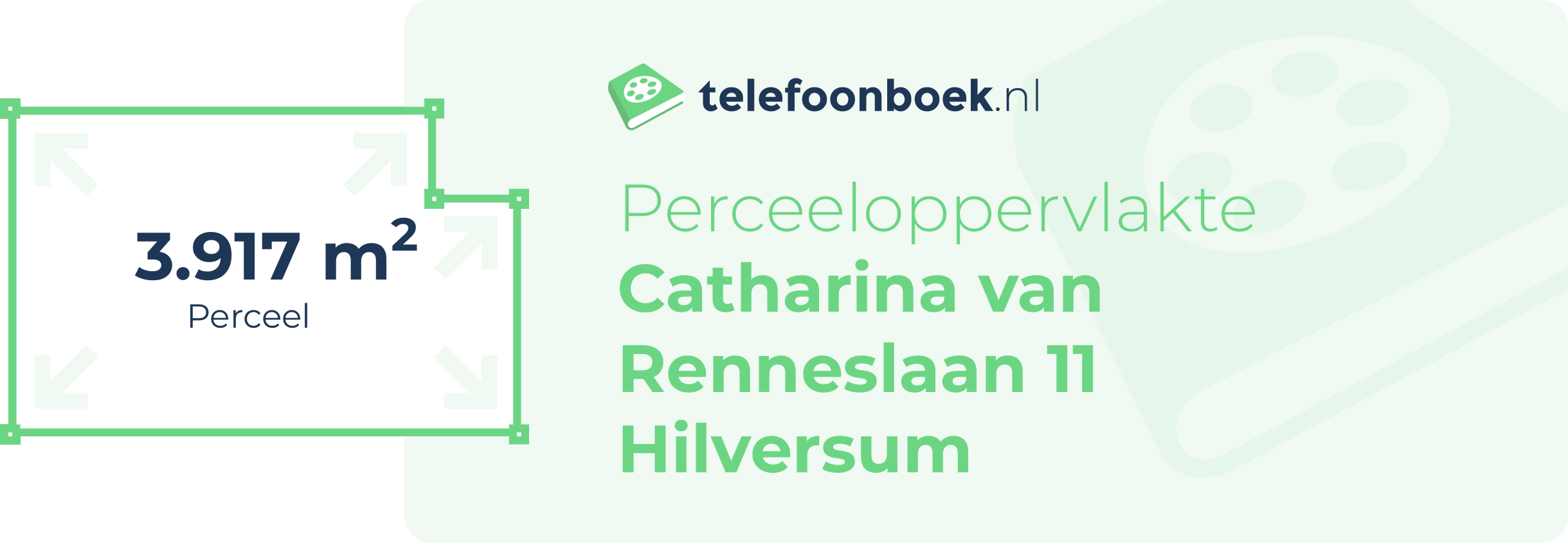 Perceeloppervlakte Catharina Van Renneslaan 11 Hilversum
