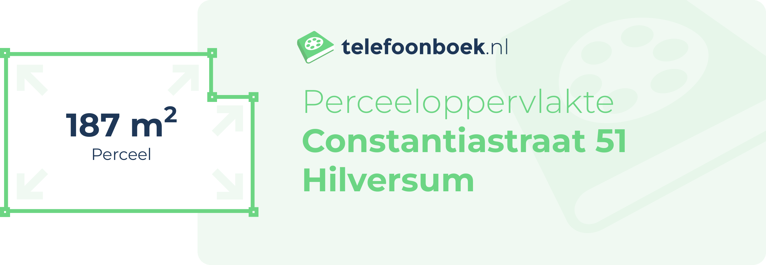 Perceeloppervlakte Constantiastraat 51 Hilversum