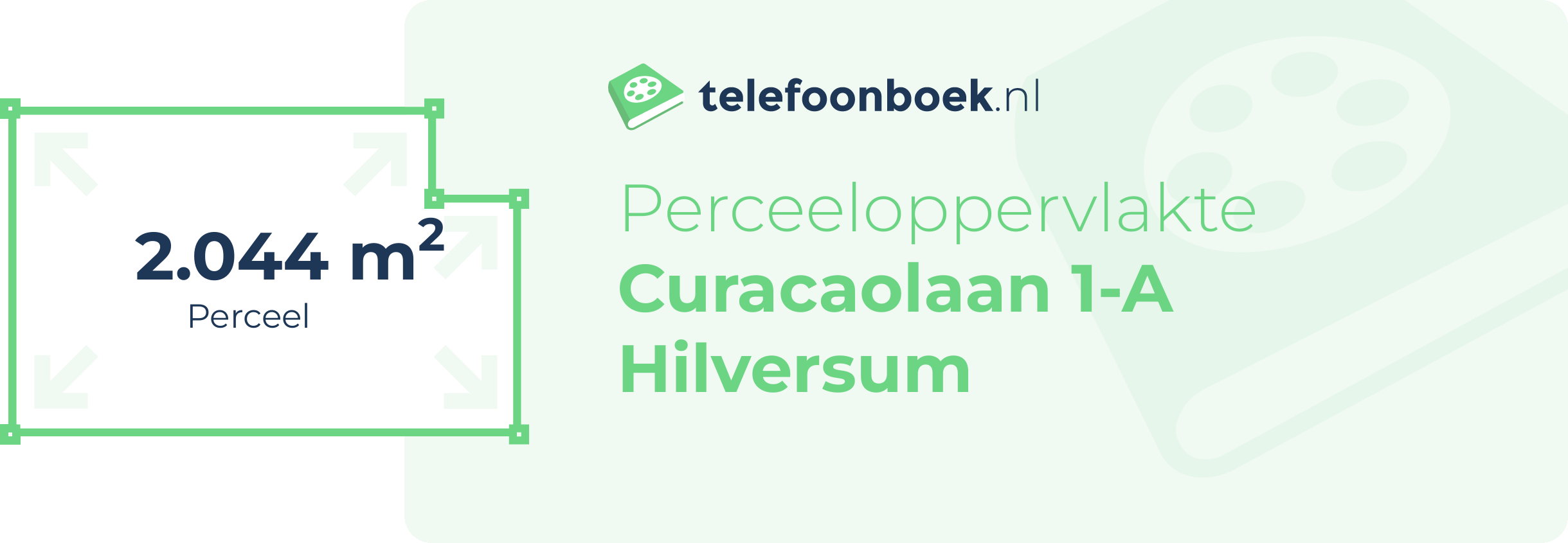 Perceeloppervlakte Curacaolaan 1-A Hilversum