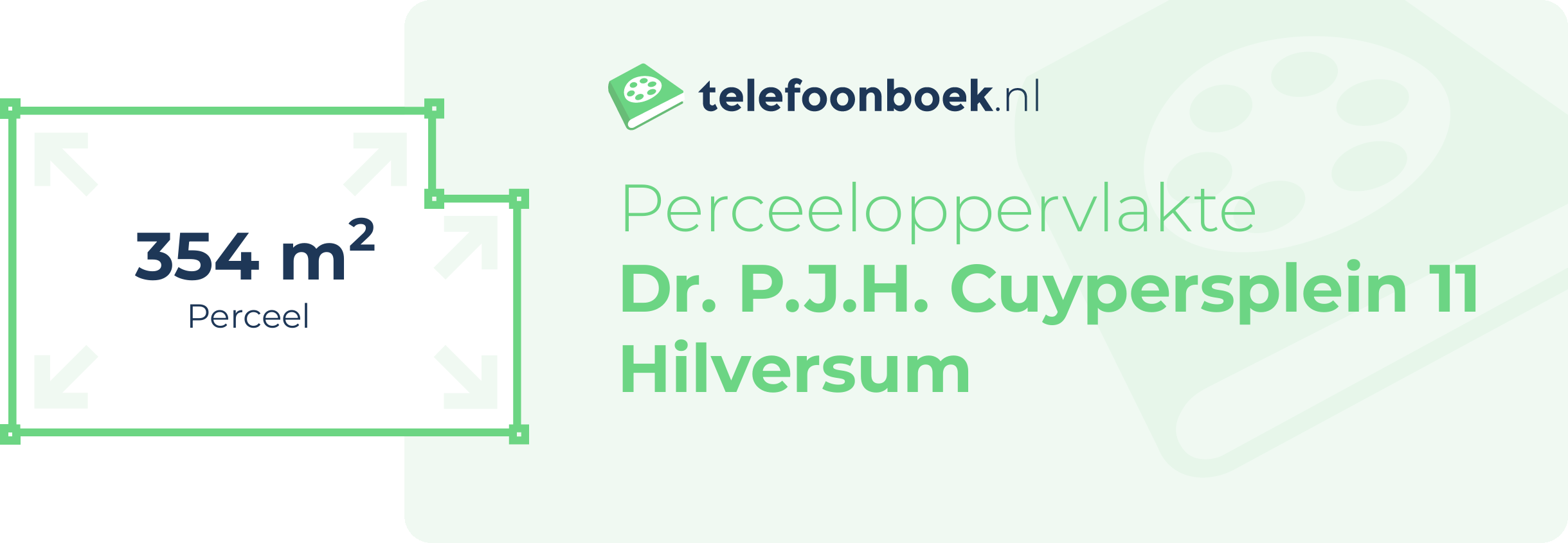 Perceeloppervlakte Dr. P.J.H. Cuypersplein 11 Hilversum